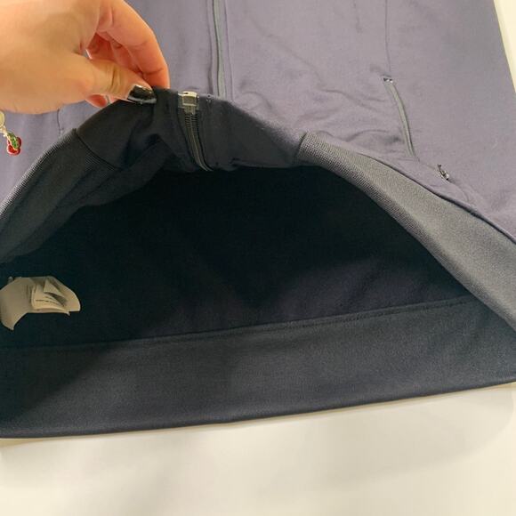 Original Penguin Jacket Mens L Large Black Full Zip Activewear Track Bomber - Picture 6 of 11